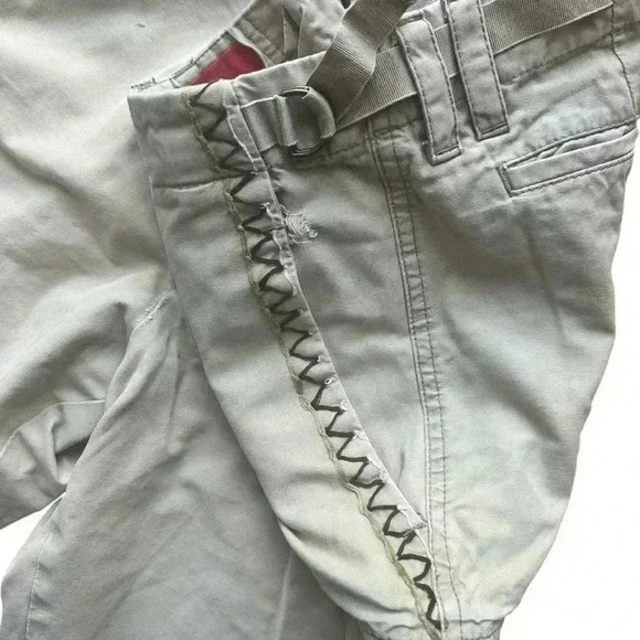 Hugo Boss Cargo Pants Men's L Ivory Straight Leg Button Pockets Cotton Bottoms. - Picture 9 of 12